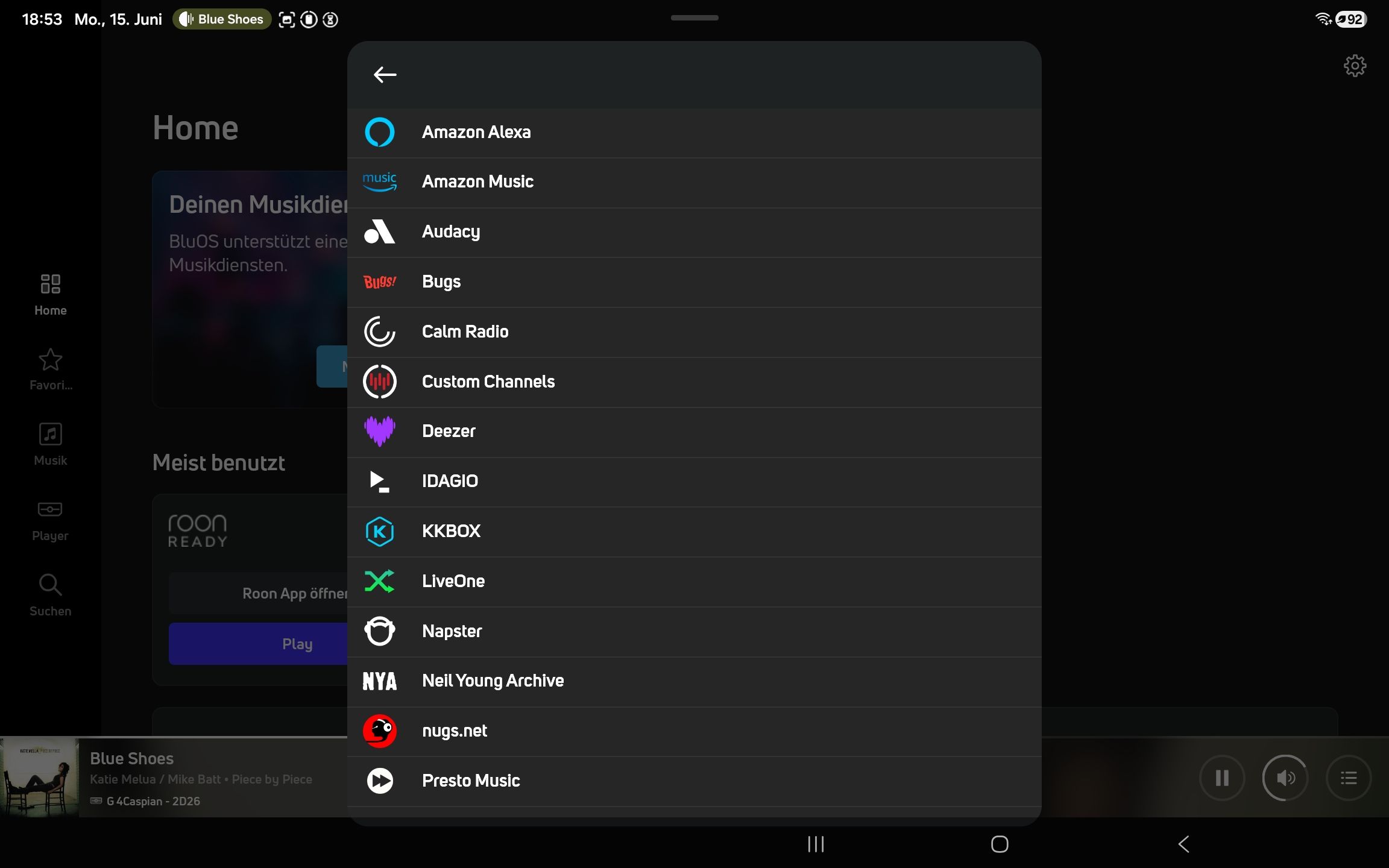 Caspian 4 G Streaming Streamingdienste